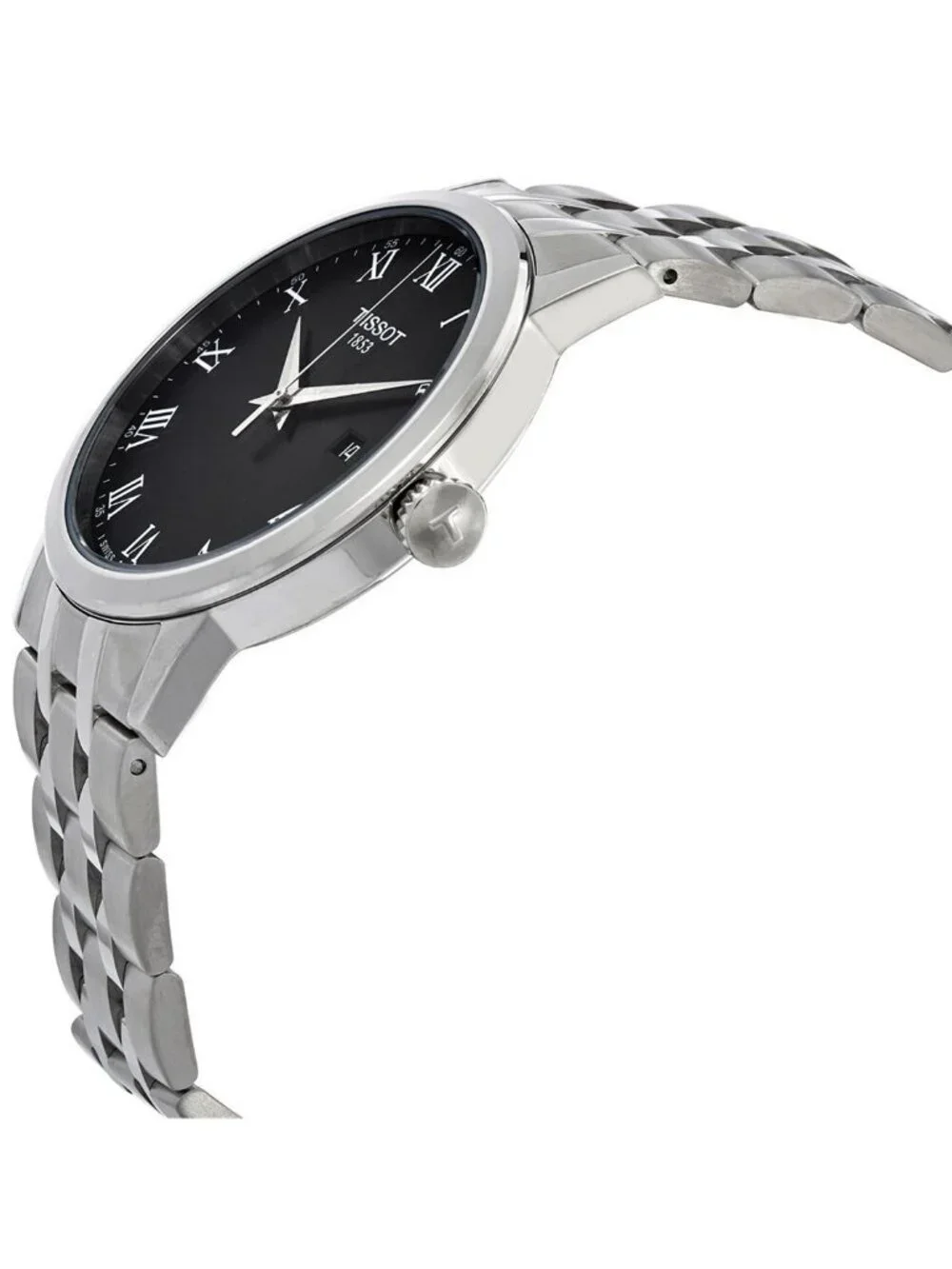 NWT Tissot T-Classic Quartz Black Dial Men's Watch